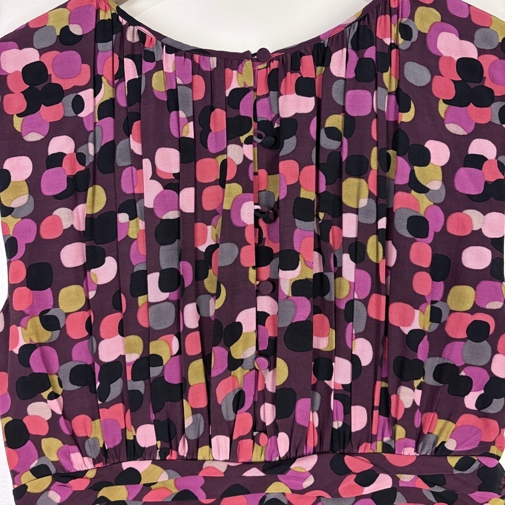 Boden Pink Purple Polka Dot Selina Midi Dress - Picture 9 of 11